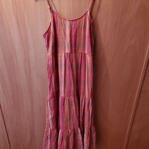 beachlunchlounge Multicolor Plaid Maxi Dress